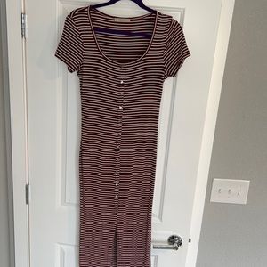 Striped Midi Dress